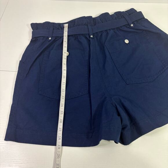 NWT Banana Republic Navy Blue Shorts with Silver Accents and Belt Size 16 FF0604 - Picture 5 of 8